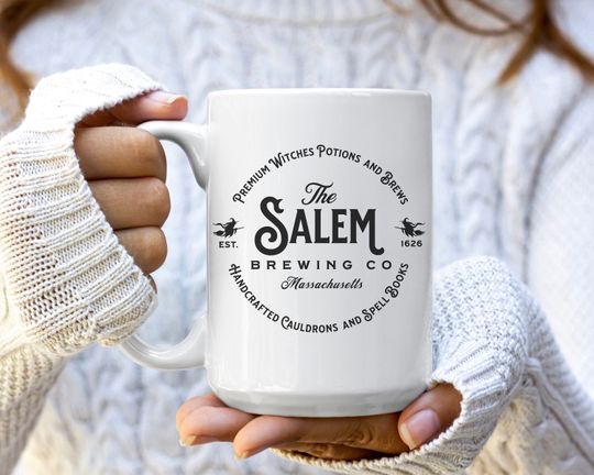 Discover Halloween Mug, Salem Massachusetts Brewery, Vintage Halloween