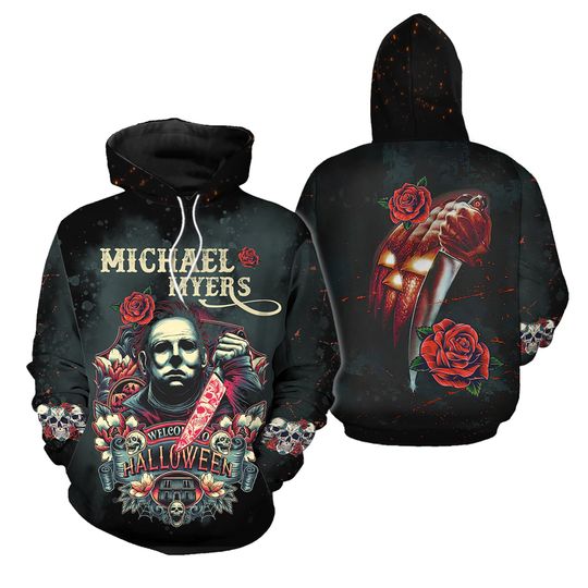 Discover Michael Myers Shirt, Myers Hoodie, Halloween Hoodie, Horror Movie Hooded