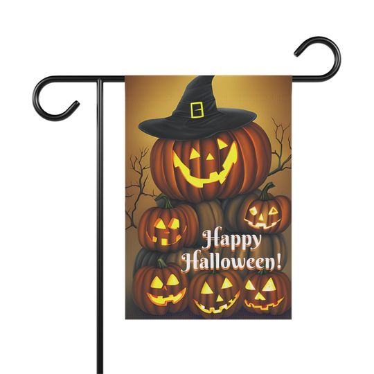 Discover Happy Halloween! Happy Pumpkins Garden Flag