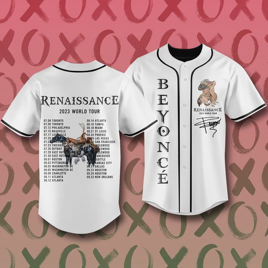 Discover Personalized Beyonc Renaissance World Tour Adult Baseball Jersey
