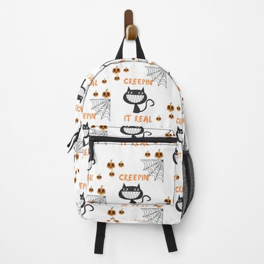 Discover Creepin It Real Black cat Backpack