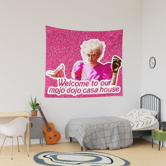 Discover Mojo Dojo Casa House Pink Tapestry