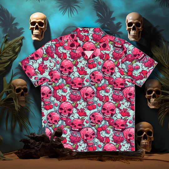 Discover Zombie Brains Hawaiian Shirt, Horror Tropical Hawaii Shirt