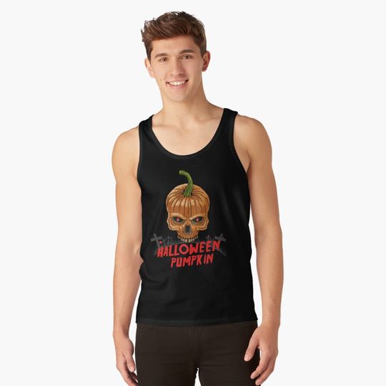 Discover Very Very Angry Halloween Pumpkin Classic Art Tank Top