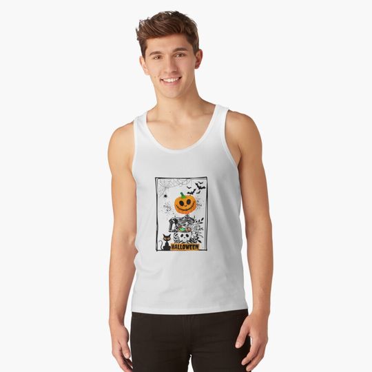 Discover Halloween white Tank Top