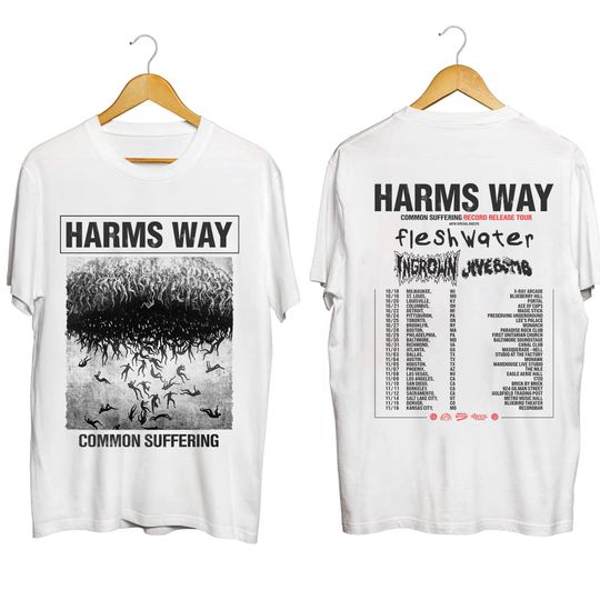 Discover Harms Way Common Suffering Tour 2023 Shirt