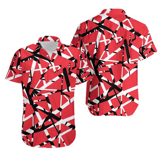 Discover Eddie van Hawaiian Shirt, Valen Halen Button