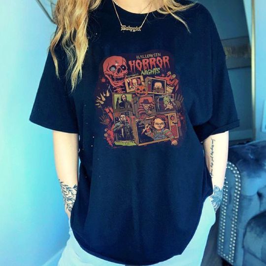 Discover Vintage Scary Movie Shirt, Halloween Character Shirt