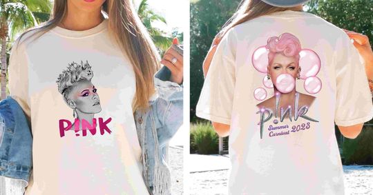 Discover Pink Summer Carnival Tour T-shirt ,Pink Carnival Tour Shirt