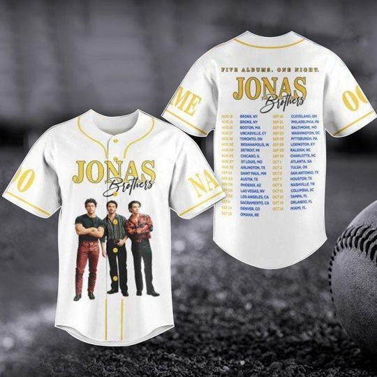 Discover Personalized Jonas Brothers Band Baseball Jersey, Jonas Brothers The Tour 2023