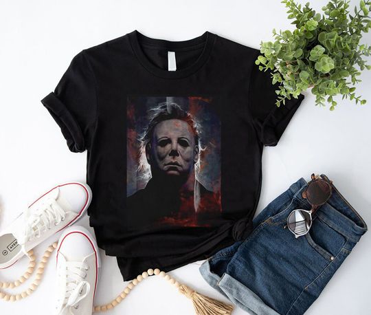 Discover Halloween Michael Myers Portrait T-Shirt, Michael Myers Shirt
