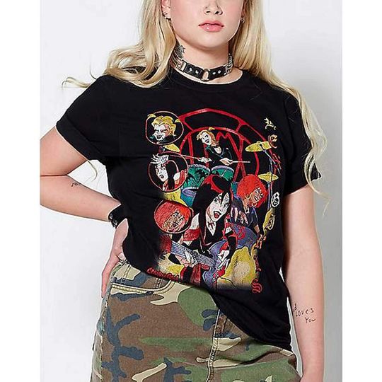 Discover Hex Girls T-Shirt, Vtg The Hex Girls Rock Band Music Shirt, Music Concert 2023