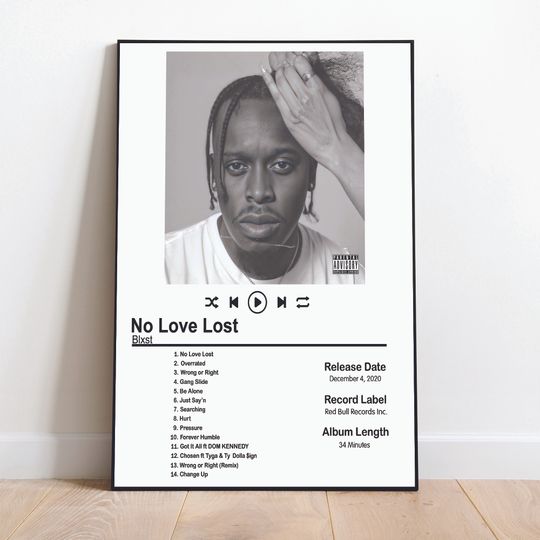 Discover Blxst No Love Lost Album Cover Artwork Poster