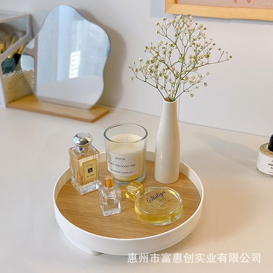 Discover Bathroom Vanity Tray Cosmetic Tray With Wooden Kitchen Accessories