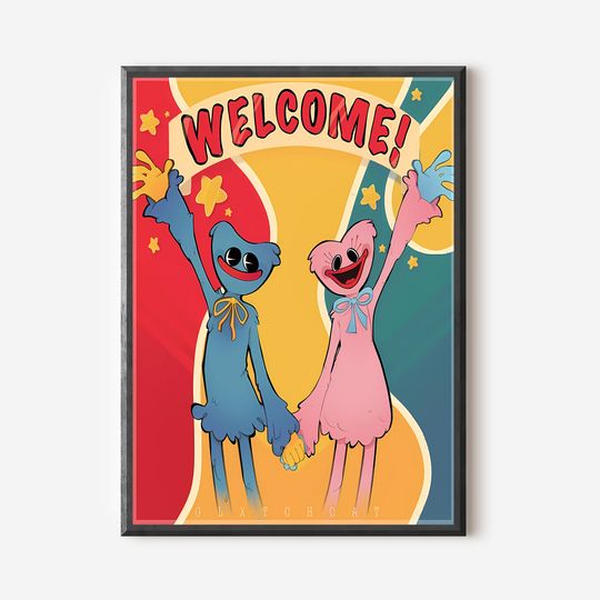 Discover Huggy Wuggy Premium Matte Vertical Poster