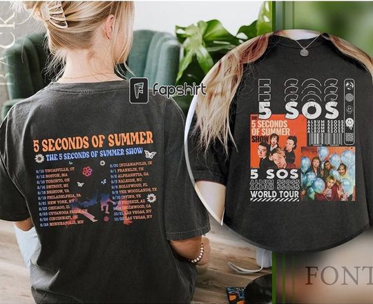 Discover 5 Seconds Of Summer Show T-Shirt, 5SOS 2023 World Tour Shirt