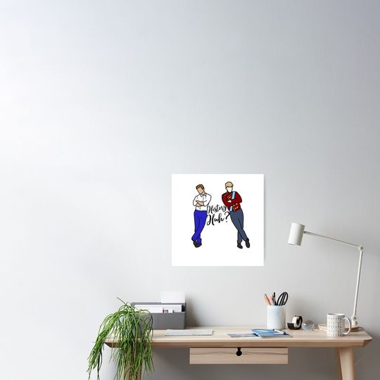 Discover RWRB red white and royal blue Alex and Henry silhouette design  Poster