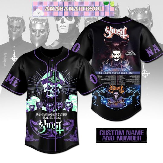 Discover Personalized Ghost Impera Tour Baseball Jersey, Ghost Impera Tour Football Jersey