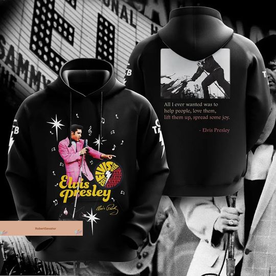 Discover Elvis Presley Quote Hoodie for Men