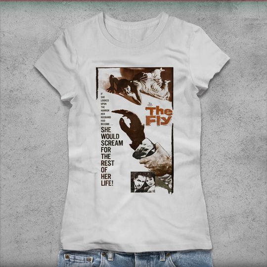 Discover The Fly T-Shirt, Horror T-Shirt, Halloween T-Shirt