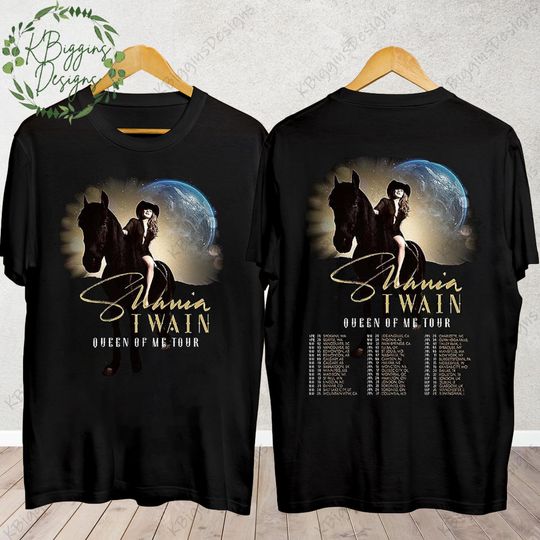 Discover Shania Twain Queen of Me Tour 2023 shirt, Shania Twain T shirt
