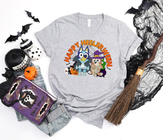 Discover Happy Heelerween Shirt, BlueyDad Halloween Tee