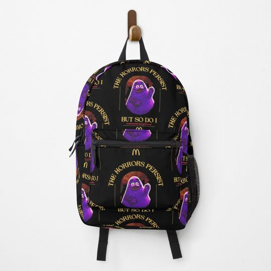 Discover Grimace The Horrors Persist But So Do I  Backpack