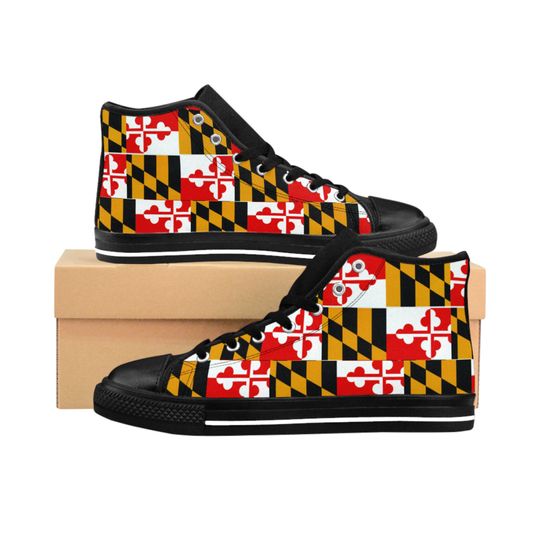 Discover Maryland Flag  High-top Sneakers