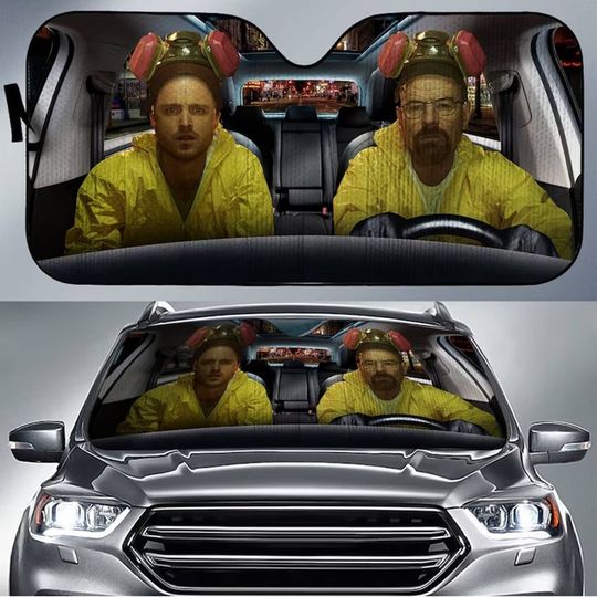 Discover Walter White And Jesse Pinkman Car Sun Shade