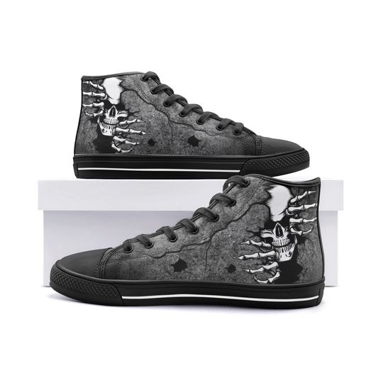 Discover Peeping Skull High Top Sneakers