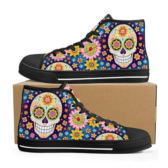 Discover Sugar Skull Casual Sneakers