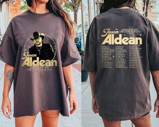 Discover Jason Aldean Tour 2023 Shirt, Highway Desperado Shirt