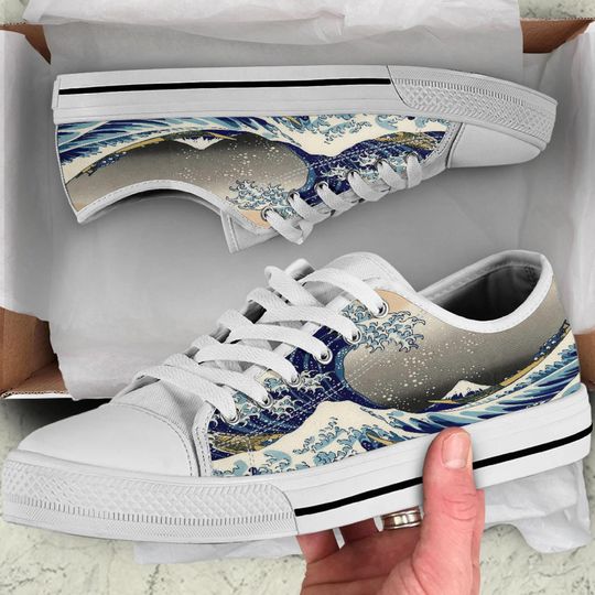 Discover The Great Wave Off Kanagawa Shoes Art Lover
