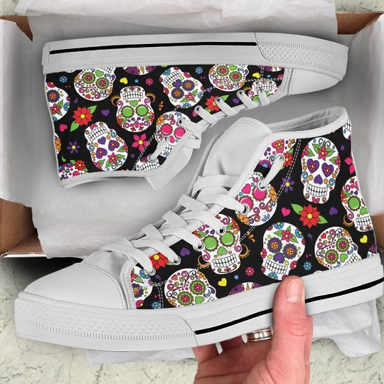 Discover Skull Halloween Men's High Tops Sneaker