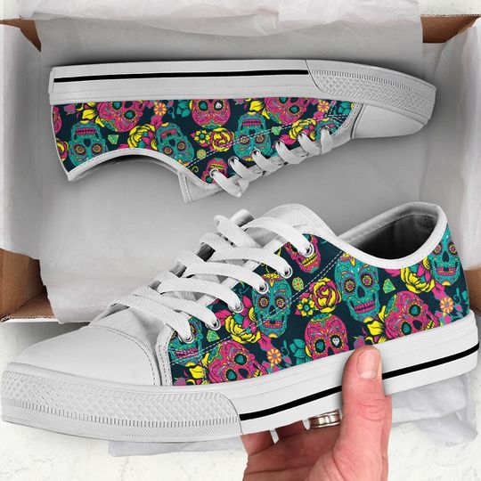 Discover Skull Shoes, Skull Sneakers, Skull Women Shoes, Shoes With Skull