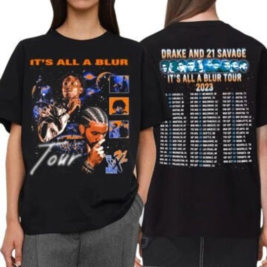 Discover Drake 21 Savage T shirt, Drake Tour 2023 Shirt, Drake merch
