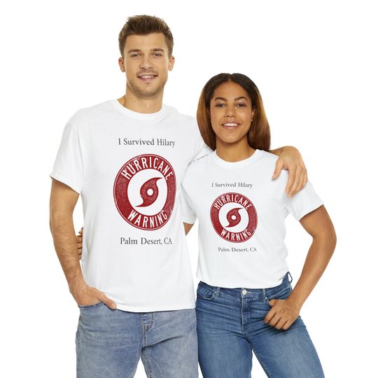 Discover I Survived Hurricane Hilary - Hurricane Warning Tee