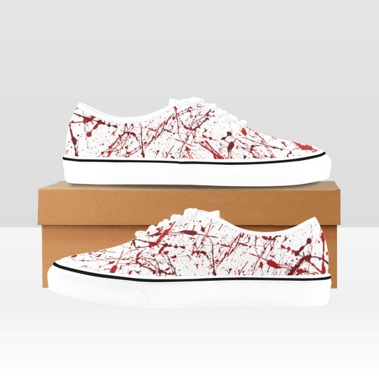 Discover Blood Splatter Low Top Shoes