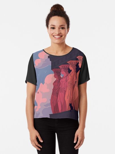 Discover Caryatids at Dusk | Chiffon Top