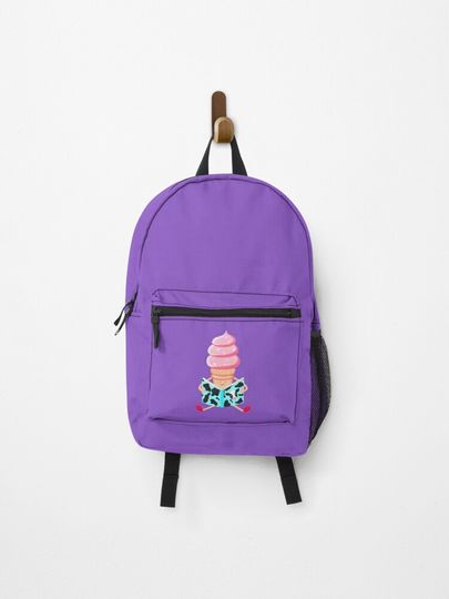 Discover Ice cream cone reading cow book | Backpack