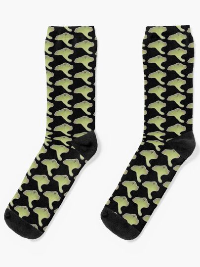 Discover Cute Little Ghost Fungus Mushroom | Socks