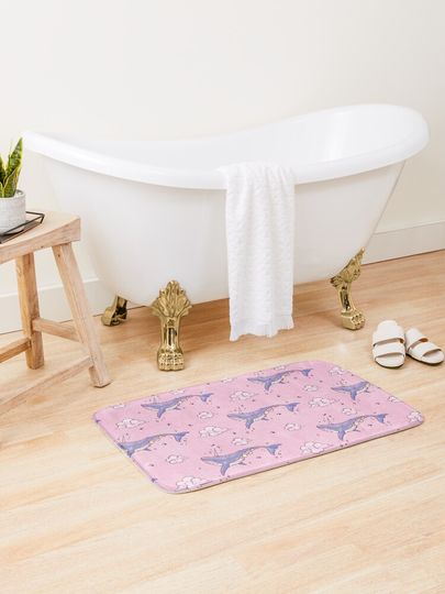 Discover Space Whale | Bath Mat