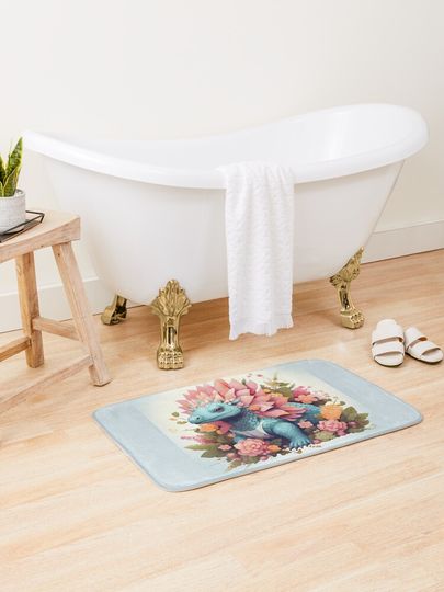 Discover stegosaurus | Bath Mat
