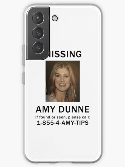Discover Amy Dunne Missing Poster | Samsung Galaxy Phone Case