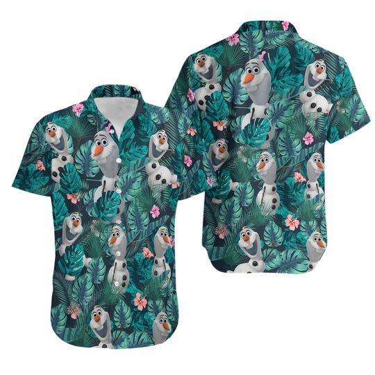 Discover Funny Snowman Hawaiian, Cute Winter Snowman Hawaiian, Summer Beach Shirt