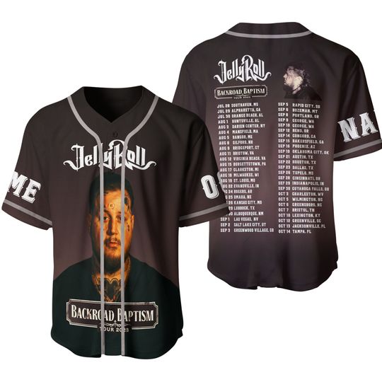 Discover Jelly Roll Baseball Jersey, Custom Jelly Roll Concert Shirt