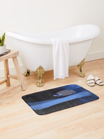 Discover Dark Hair Girl At The Tree | Bath Mat