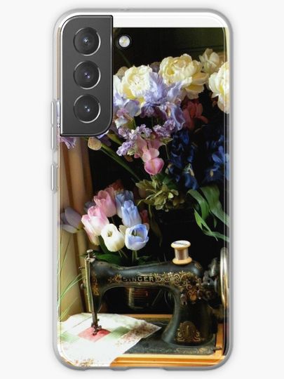 Discover Yesterday&apos;s Singer Sewing Machine | Samsung Galaxy Phone Case