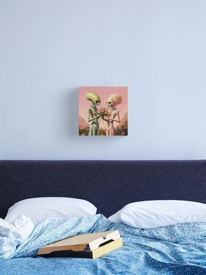 Discover Stella & Sirius: Love So Intense, Even Black Holes Roll Their Eyes | Canvas Print