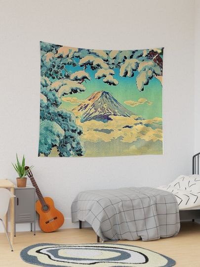 Discover Kehiin in the Snow - Nature Landscape | Tapestry